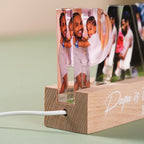 Personalized Acrylic Light – PAPA Letters with Photos, Perfect Gift For Dad, For Husband