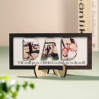 Personalized Wooden Frame for Dad with Family Photos – Father’s Day Special