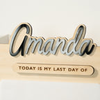 Back to School Sign Engraved, Custom Kid's Name School Board Sign