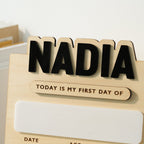 Back to School Sign Engraved, Custom Kid's Name School Board Sign