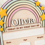 Back to School Sign Rainbow, Custom Kids School Board Sign