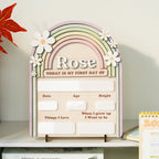 Back to School Sign Rainbow, Custom Kids School Board Sign