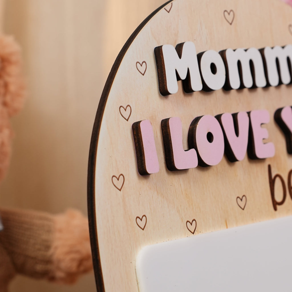 Personalized "Mommy I Love You" Keepsake Sign, Gift For Mom