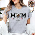 Custom Kid Name Personalized White Shirt For Mom, Mother Day Gift