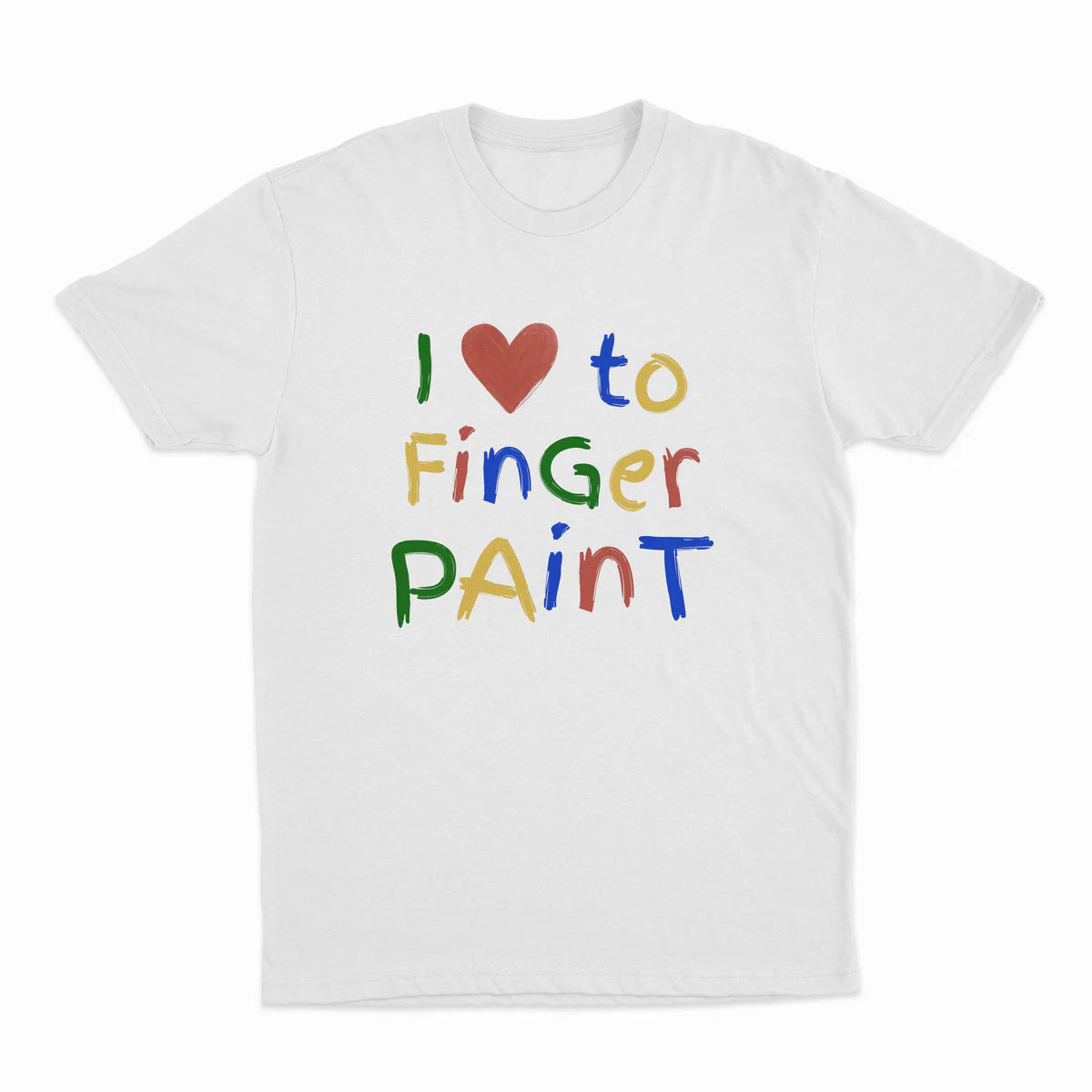 I HEART TO FINGER PAINT T-SHIRT