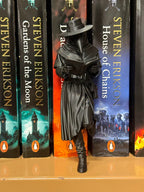 Plague Doctor Bookend, Gothic Bookshelf Decor
