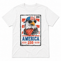 LAT Apparel Boys 250th American Eagle Shirt, 4th of July Shirts