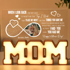 Personalized MOM Letter Night Light - Baby Star Map for Mother's Day
