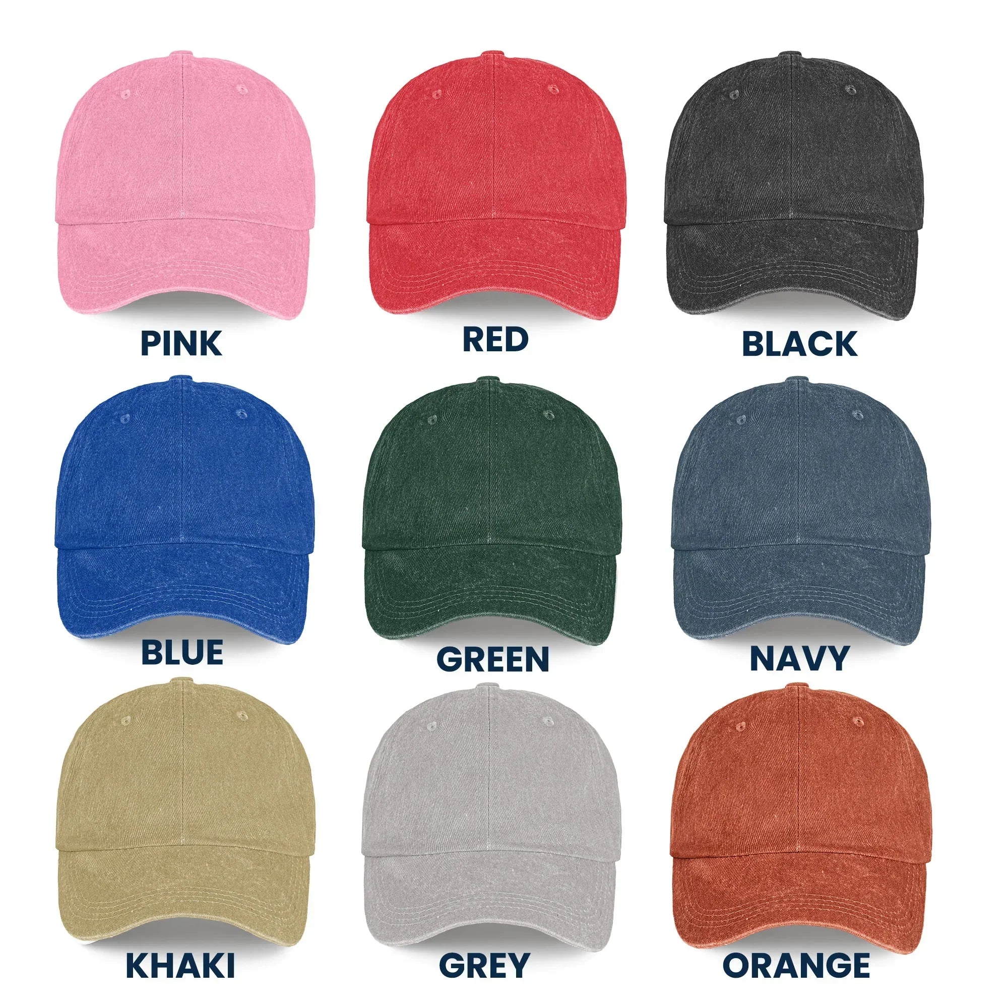 Name In Nautical Flags - Personalized Distressed Denim Cap