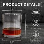 Once A Brother, Always A Brother, No Matter The Distance - Personalized Whiskey Glass