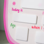 Back to School Sign Cute Pig, Custom Kids Daisy School Board Sign