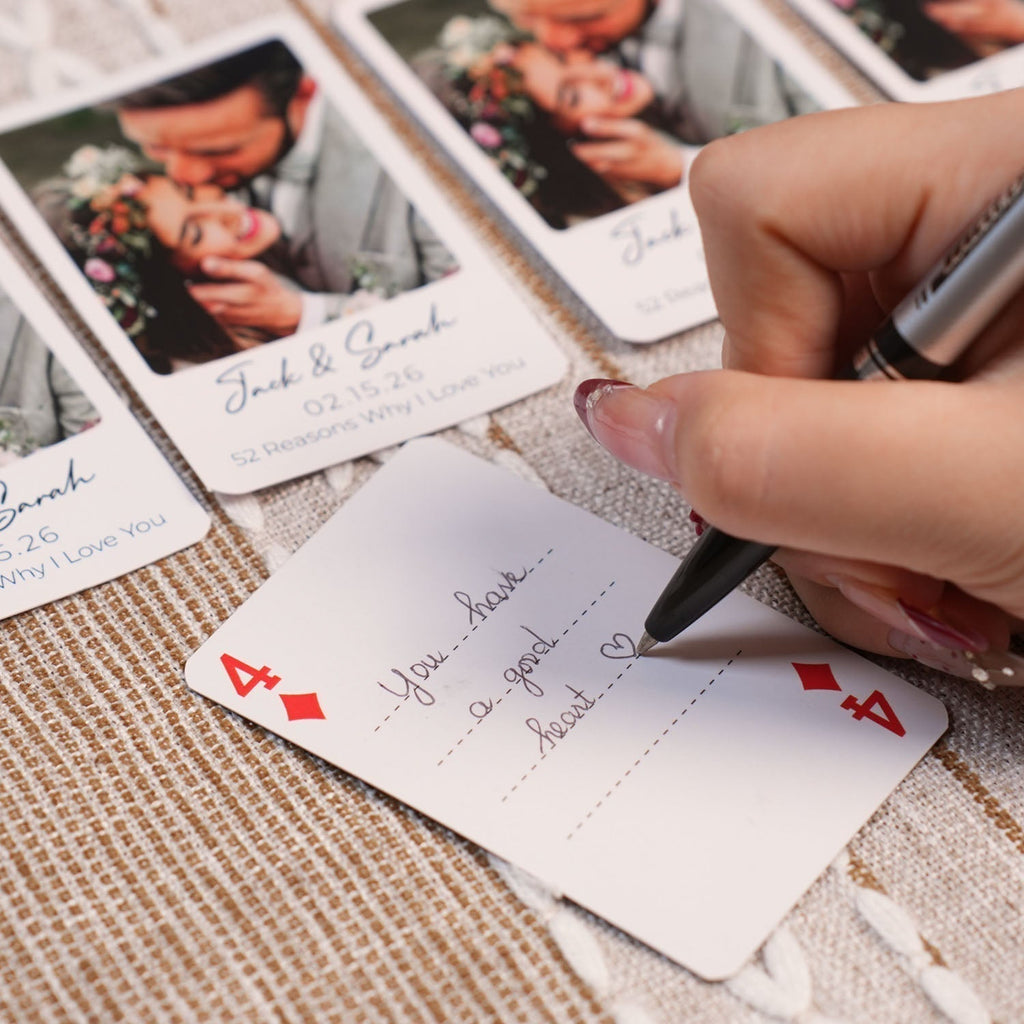 Custom 52 Reasons Why I Love You Playing Cards