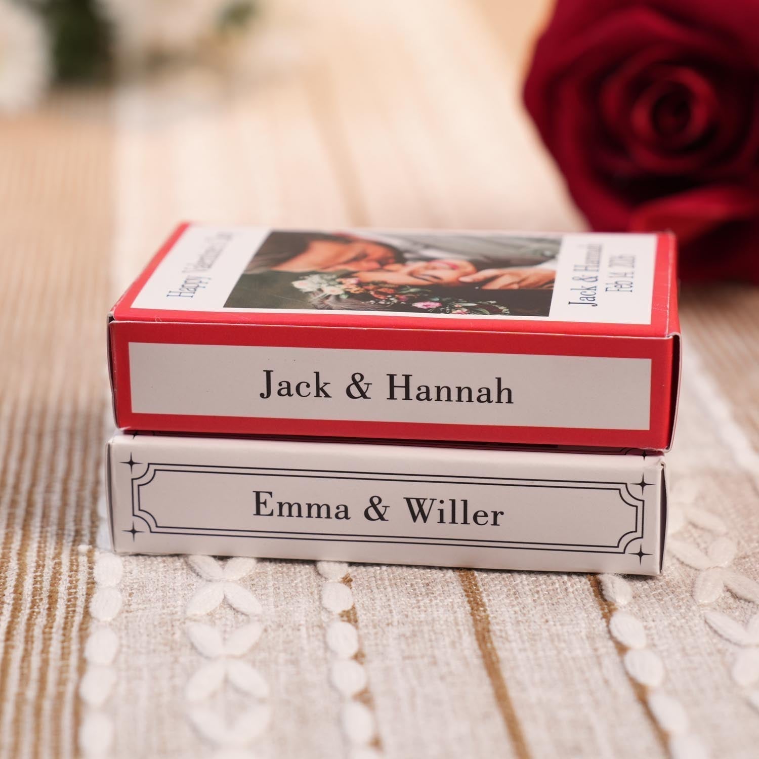 Custom 52 Reasons Why I Love You Playing Cards