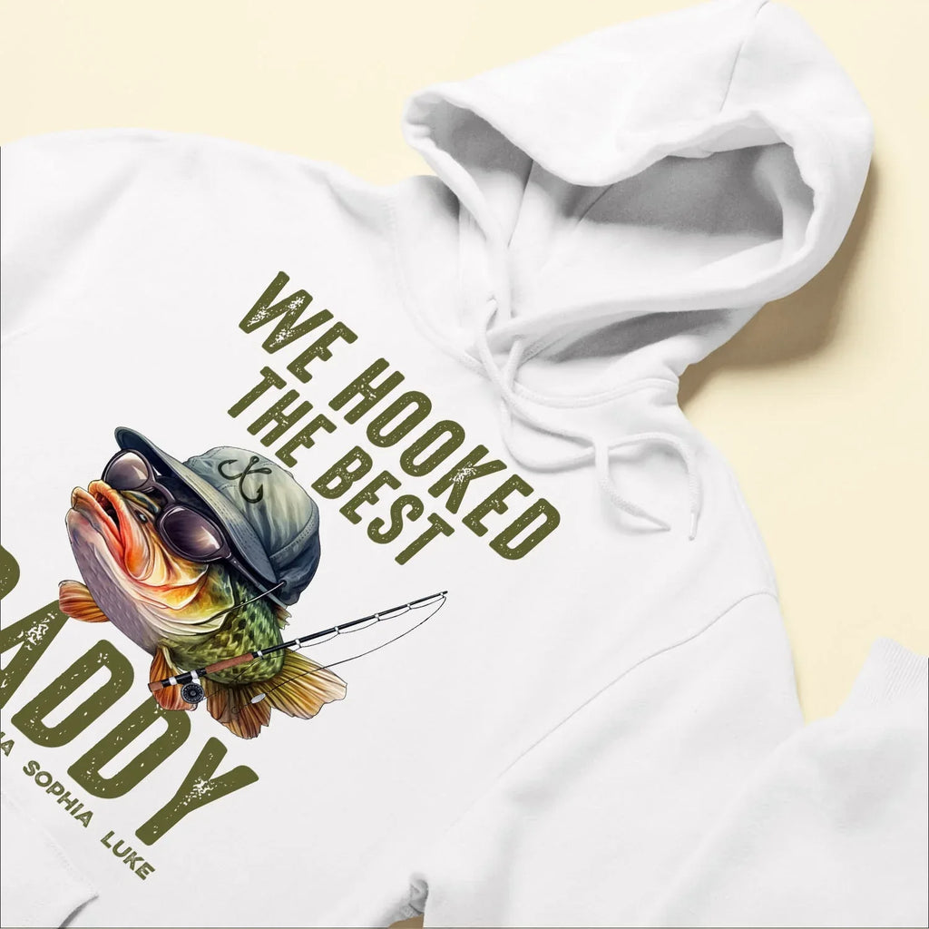 We Hooked The Best Dad, Grandpa, Papa - Personalized Shirt Father's Day
