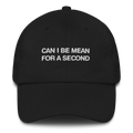 Can I Be Mean For A Second Dad Hat.