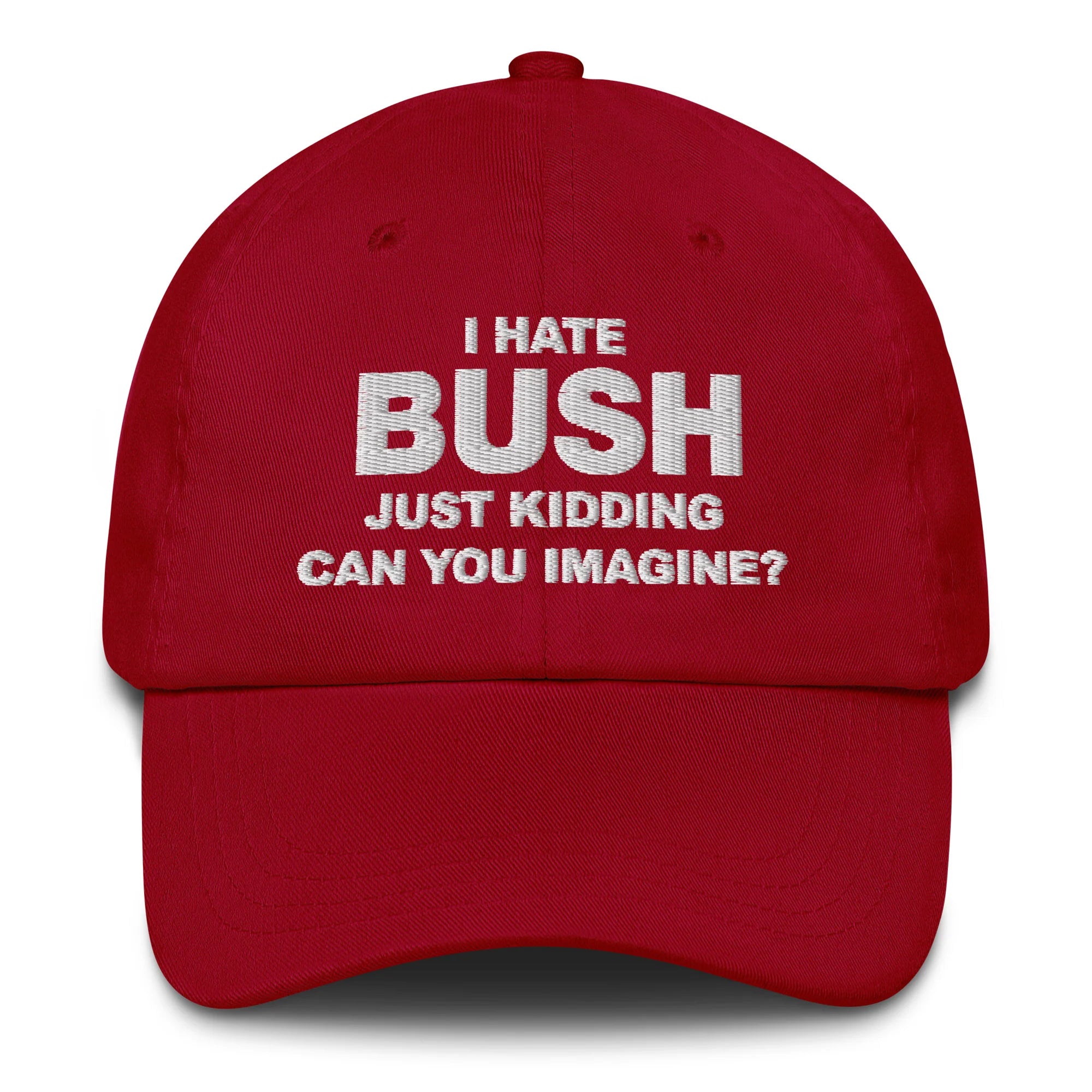 I Hate Bush (Just Kidding Can You Imagine) Hat.