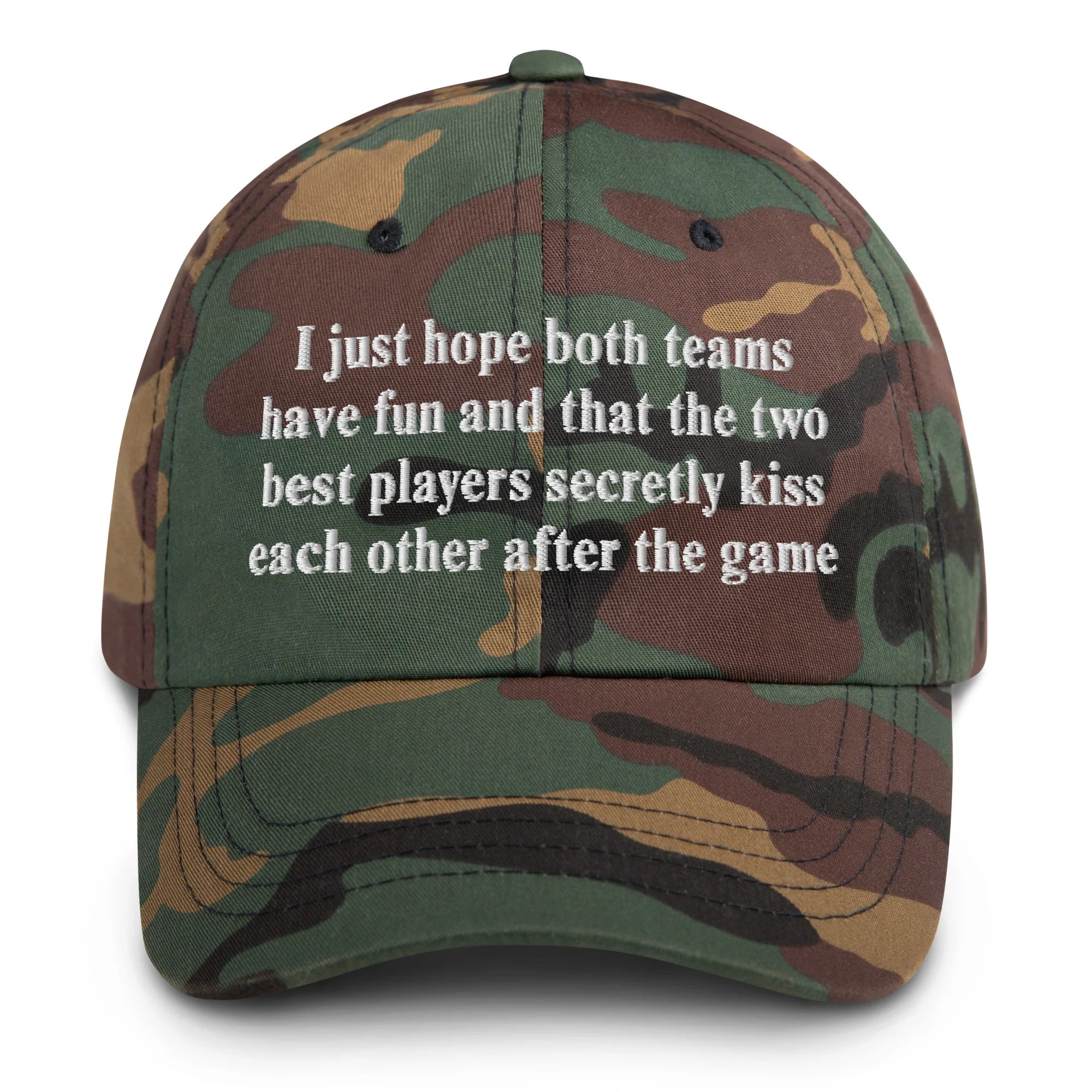 I Just Hope That Both Teams Have Fun And That The Two Best Players Secretly Kiss Each Other After The Game.