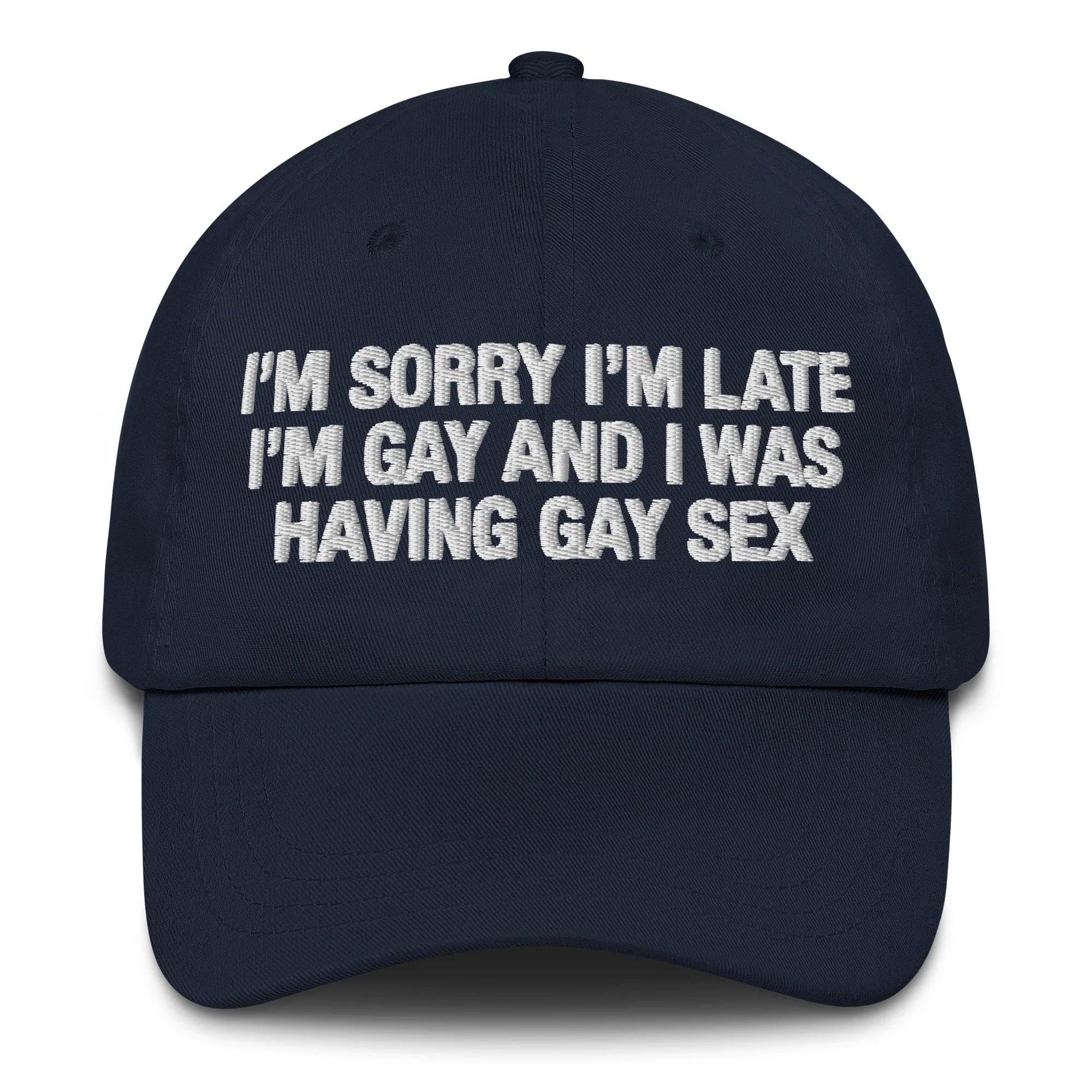 I'm Sorry I'm Late I'm Gay And I Was Having Gay Sex Hat.