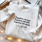 EMBROIDERED Jane Goodall Quote, Empowering Quote Tee, Jane Goodall Tshirt, Activist Shirt, Motivational Apparel, RIP Jane Goodall Shirt
