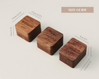 Personalized Engraving Wooden Ring Box, Proposal Engagement Ring Box with Name, Wedding Ring Bearer, Anniversary Gift, Engrave Ring Box