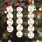 Custom Snowman Christmas Ornament 2025, Family Ornament Gift Ideas, Family Snowman Ornament Custom, Christmas Tree Ornament, Family Ornament