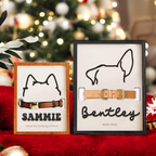 Personalized Loss of Pet Gift, Dog Memorial Gifts For Loss Of Dog, Memorial Pet Collar Holder, Memorial Frame Gift for Pet Lovers