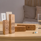 7-Day Pill Box, Wooden Pill Organizer for Purse, Small Pill Container, Birth Control Case, Pocket Organizer, Small Trinket Box
