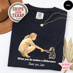 Comfort Colors, Jane Goodall Shirt, Remember Jane Goddall, Thank You Jane, What you do makes a difference, Rip Jane Goodall