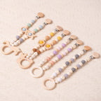 Handmade Gifts for Baby Boy and Girl, Stroller Chain, Baby Stroller Pendant, Pram Garland with Wooden Toy, Baby Shower Gifts, Newborn Gifts