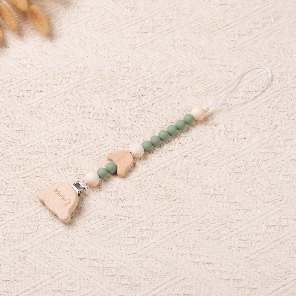 Personalized Pacifier Clip for Baby Boy and Girl, Custom Binky Clip, Engraved Soother Clip with Name, Baby Shower Gifts, Newborn Gifts