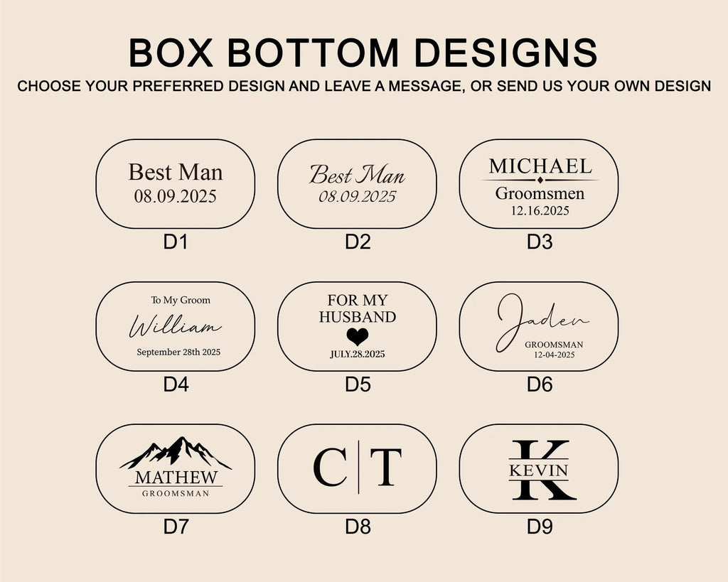Groomsmen Gifts, Custom Groomsmen Cufflinks Set, Personalized Wedding Accessories for Men, Groomsman Proposal Gift, Engraved Gift for Him