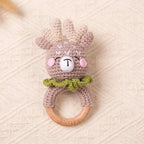 Personalized Crochet Rattle for Babies, Custom Crochet Toy Rattle for Babies, Sensory Toys for Babies, Baby Shower Gifts, Newborn Gifts