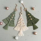 Christmas Tree Macrame, Mantel Decor, Xmas Decoration, Handmade Gift, Macrame Wall Hanging, Holiday Tree, Christmas Farmhouse X19