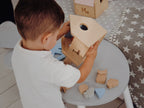 Personalized Wooden Shape Sorter Developmental Toy For Baby Shower Cute Gift Newborn Puzzle Box For Toddler Custom 1st Birthday Present