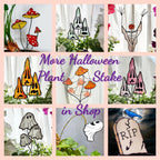 Whimsical Peeing Ghost Plant Stake. Handmade Stained Glass Halloween Decor for Indoor Plants, Gardens or Spooky Fall Gifts.