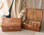 Custom Engraved Wooden Jewelry Box,Personalized Jewelry Organizer,Wedding Gifts for Her,Christmas Gift for Mom, Personalized Gift for Mom