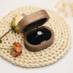 Personalized Wooden Engagement Ring Box, Wedding Anniversary Gift, Personalized Ring Box For Wedding Ceremony, Ring Bearer, Mr & Mrs Gifts