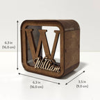 Piggy Bank for Kids, Cash Box for Child, Baby Birthday Gift, Wood Money Banks, Custom Money Box for Toddler, Gift for Kids, Name Piggy Bank