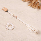 Personalized Braided Pacifier Clips and Rattles for Baby Boy and Girl, Baby Shower Gifts, New Baby Gift, Unique Baby Gift Set, Newborn Gifts