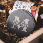 Personalized Whiskey Glasses in Wooden Box, Groomsmen Gifts, Best Man Gift, Father of The Groom Gift, Father of The Bride Gift, Husband Gift