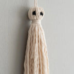 Macrame Ghost, Halloween Decor, Halloween Macrame, Goth Wall Hanging, Halloween Wall Decor, Macrame Gifts, Halloween Ghosts, Home Decor V82