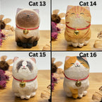 Handmade Wooden Cat Ornament,Engraved name - Memorial Gifts,Wood Cat Figurine,Desktop cat decor,Unique Cat Lover Gift,Gift for friend