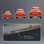Personalized Snowman Family Christmas Ornament, Red Truck Christmas Ornament, Snowman Ornament, Custom Name Ornament, Baby First Christmas